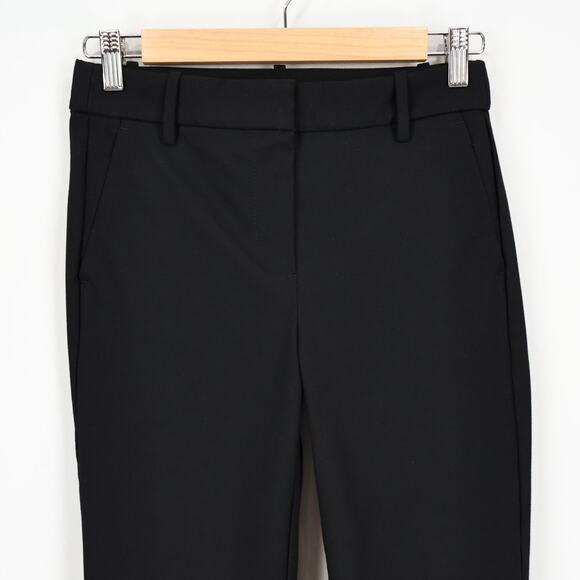 NWOT J.Crew Factory Slim Fit Full Length Trouser Dress Pant In Black Size 0 - Picture 4 of 8